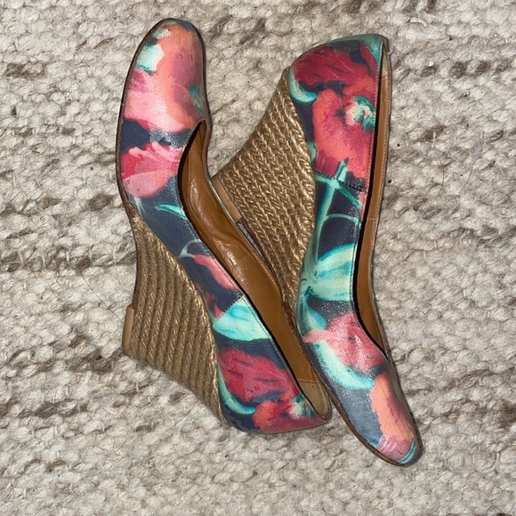 Lanvin floral print wedge number 37 - Picture 1 of 5